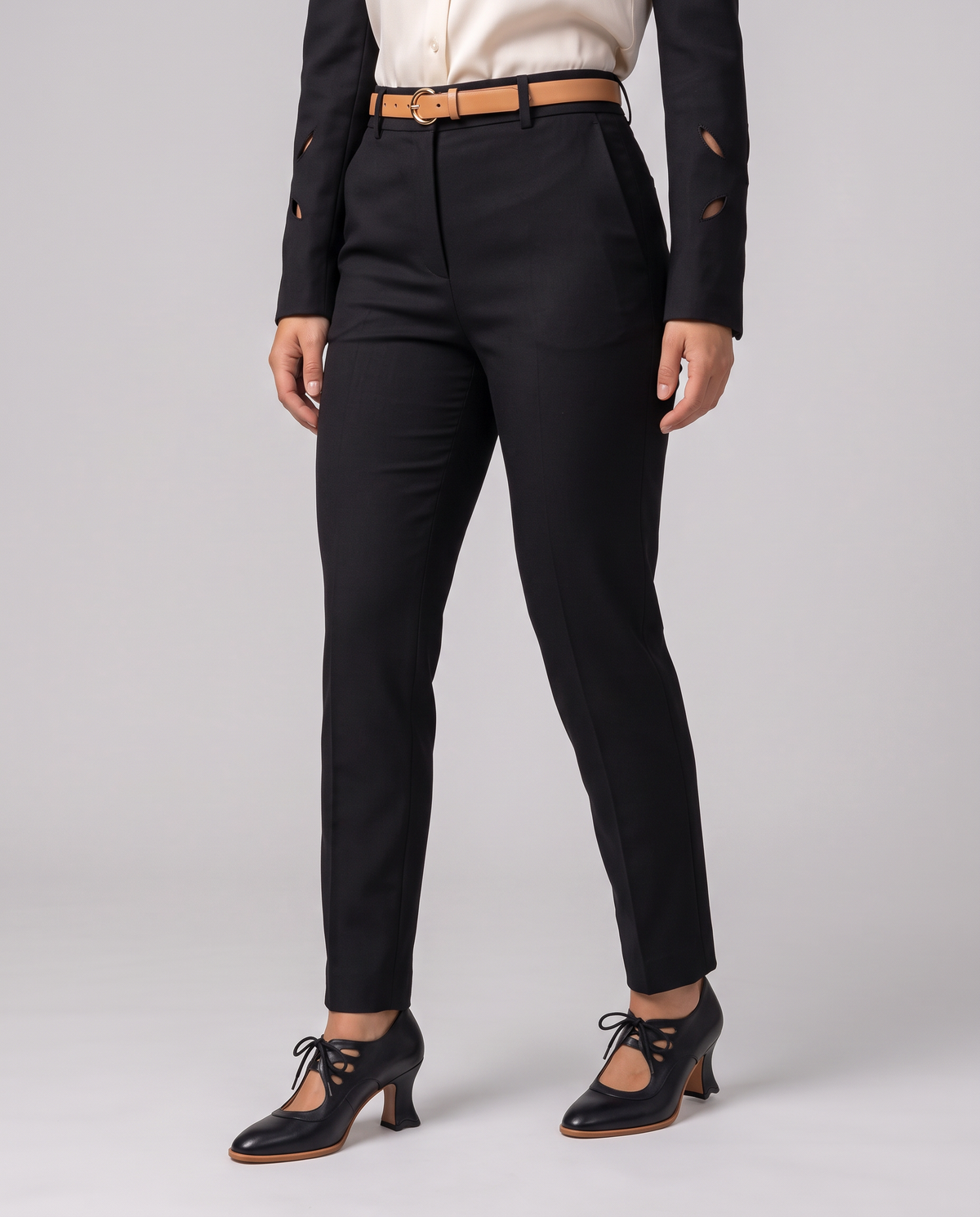 AUDREY- Tacones con cordones