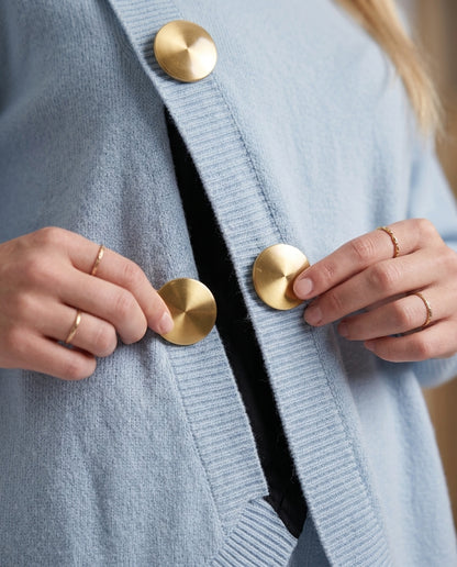 NOA- Conjunto de punto: jersey cuello alto y pantalón ancho