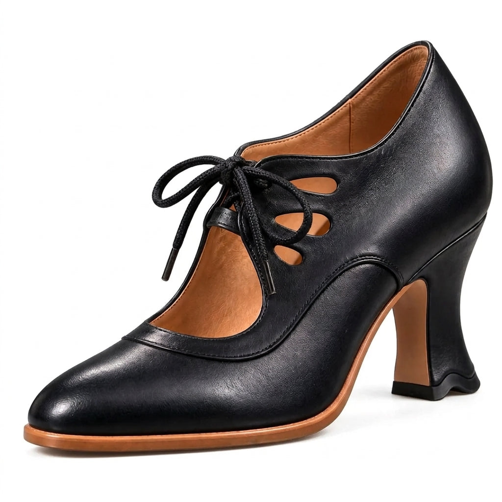 AUDREY- Tacones con cordones