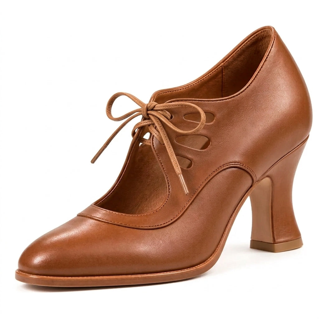 AUDREY- Tacones con cordones
