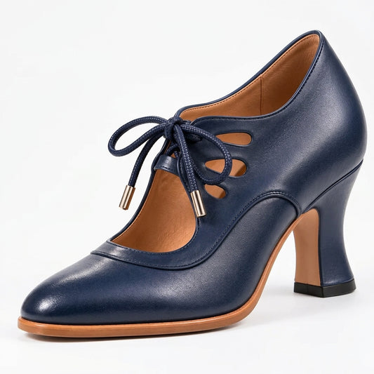 AUDREY- Tacones con cordones