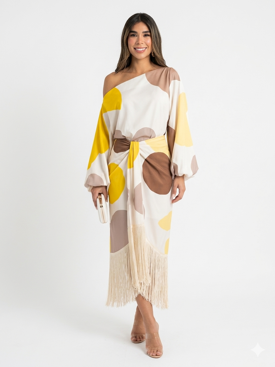 DANIELA-Conjunto dos piezas con flecos