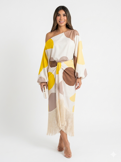 DANIELA-Conjunto dos piezas con flecos