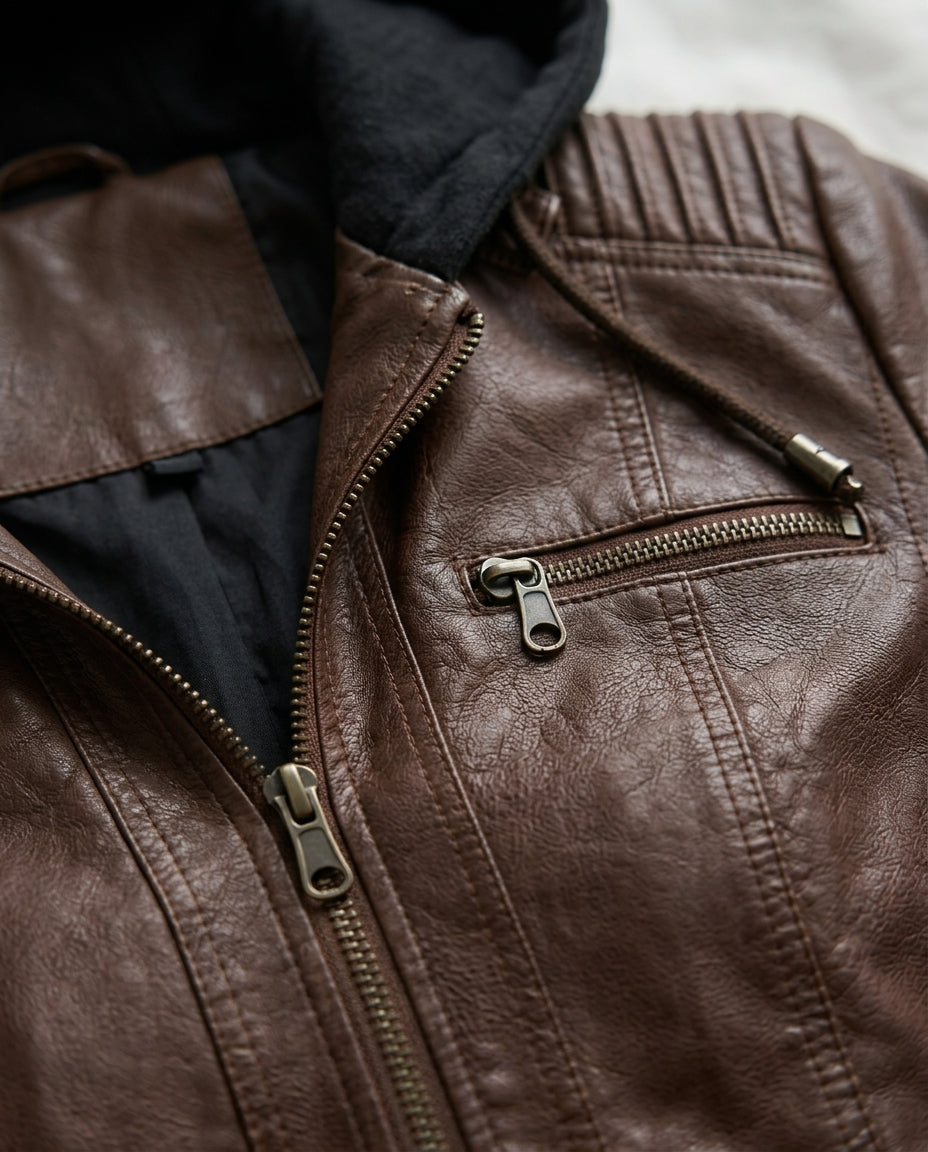 ASUNCIÓN- Chaqueta de Piel Resistente y Elegante