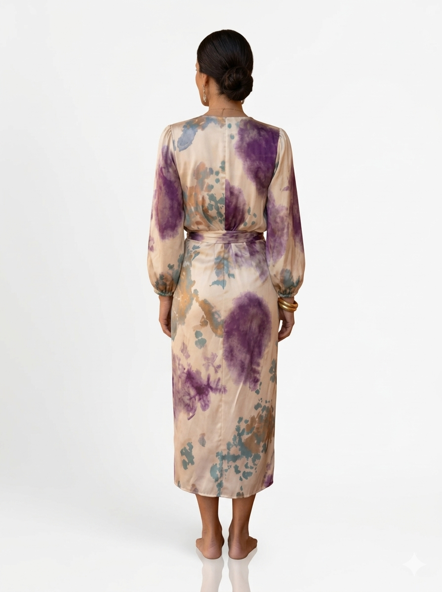 VALERIA-Vestido elegante con escote en V