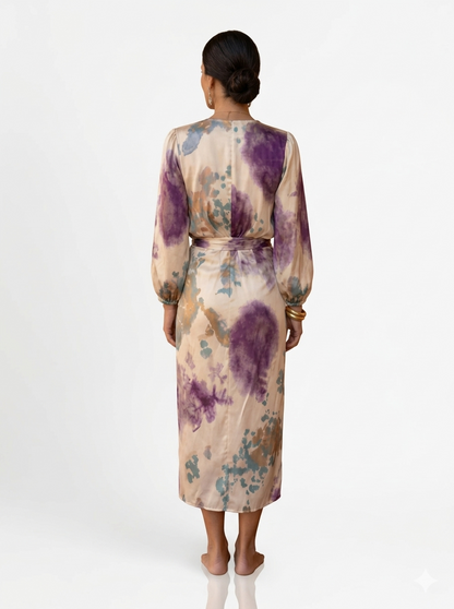 VALERIA-Vestido elegante con escote en V