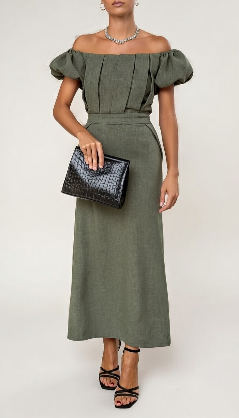 CARLA-Vestido elegante Midi