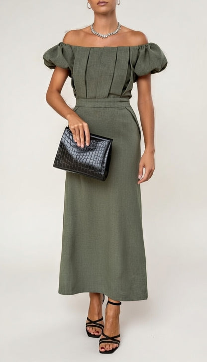 CARLA-Vestido elegante Midi