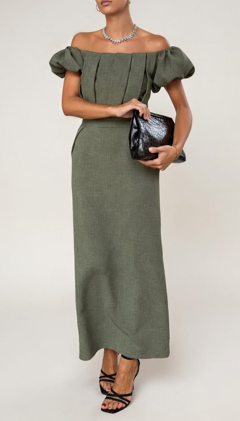 CARLA-Vestido elegante Midi