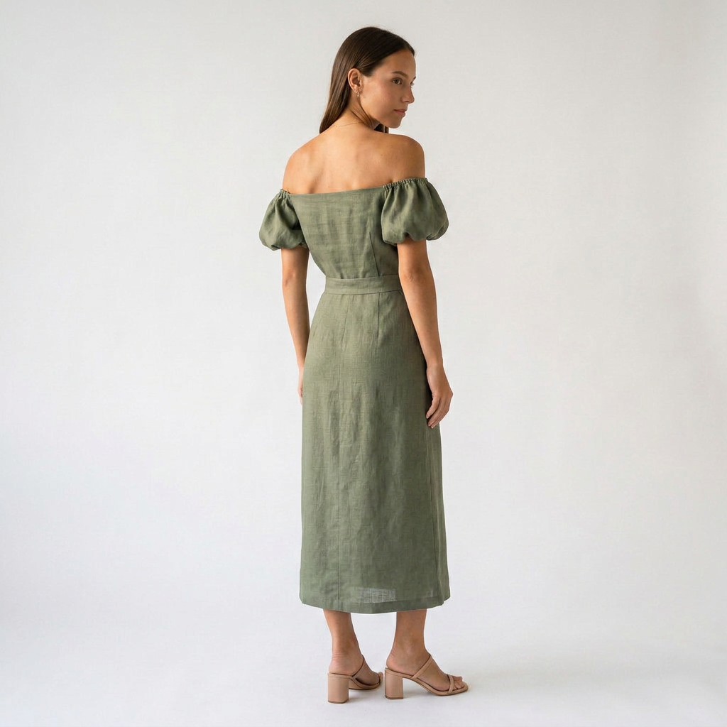 CARLA-Vestido elegante Midi