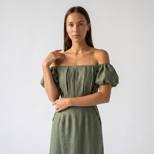 CARLA-Vestido elegante Midi