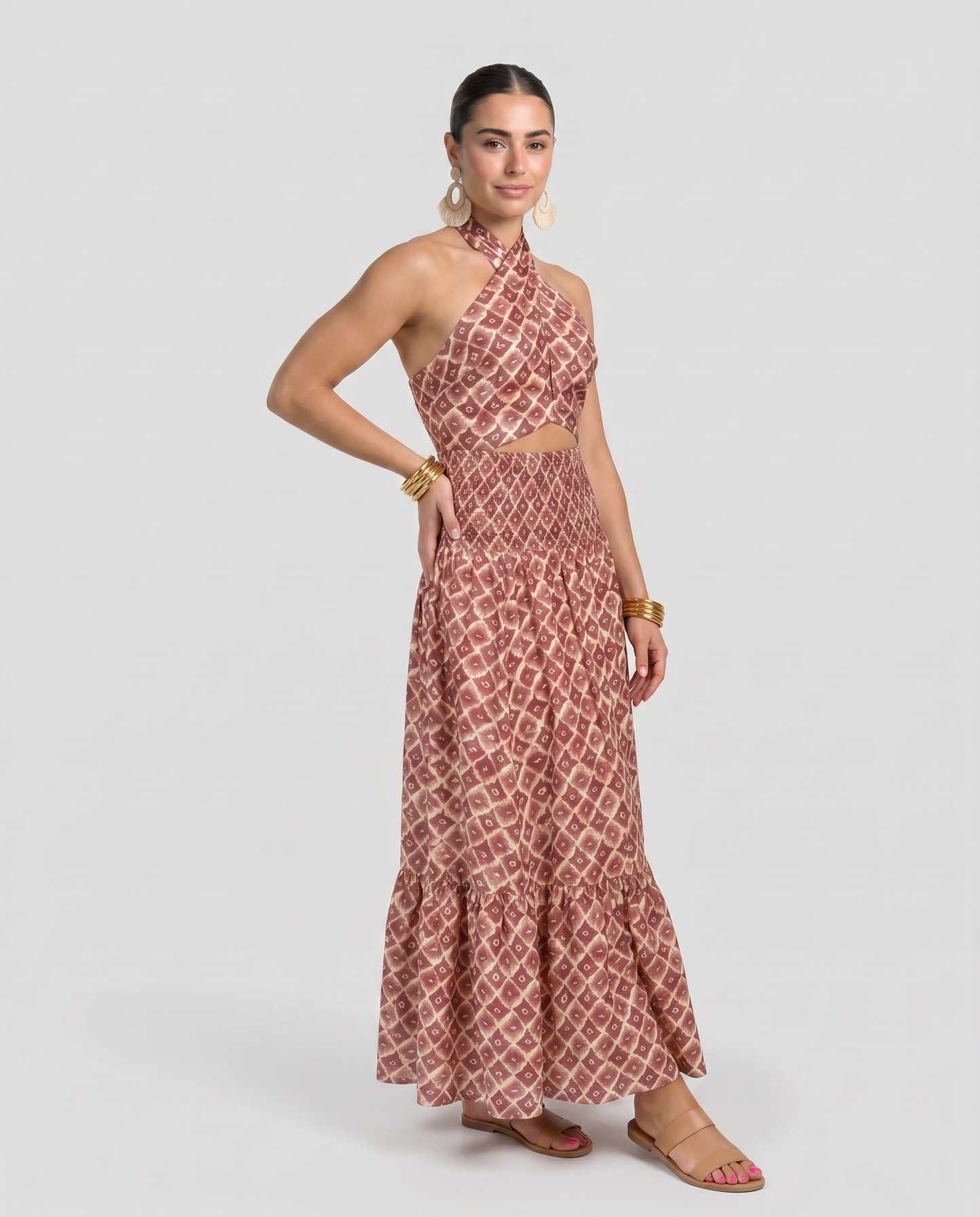 ELSA-Conjunto Elegante con Diseño de Hombros Descubiertos