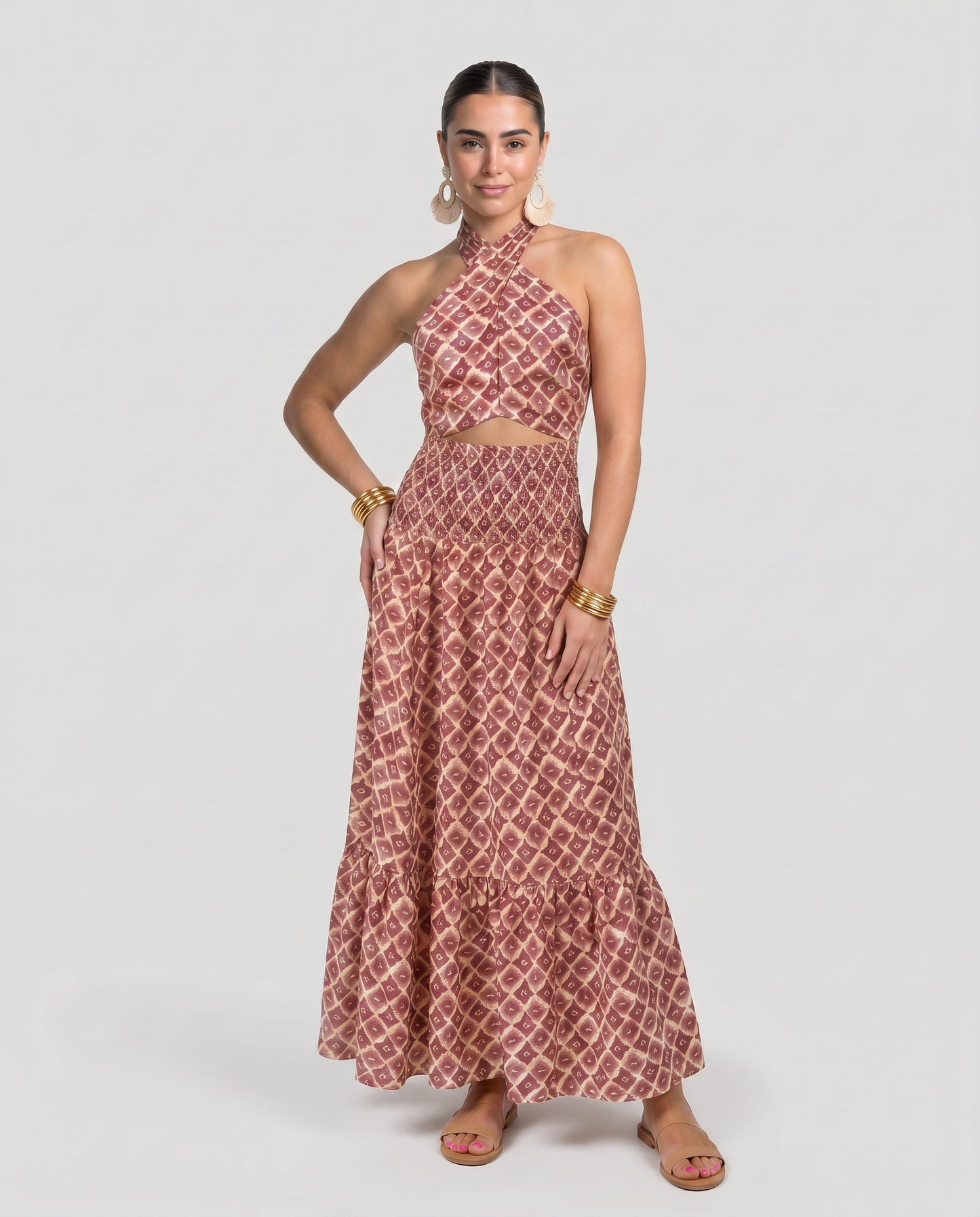 ELSA-Conjunto Elegante con Diseño de Hombros Descubiertos