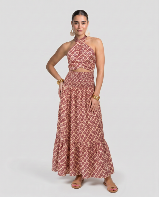 ELSA-Conjunto Elegante con Diseño de Hombros Descubiertos