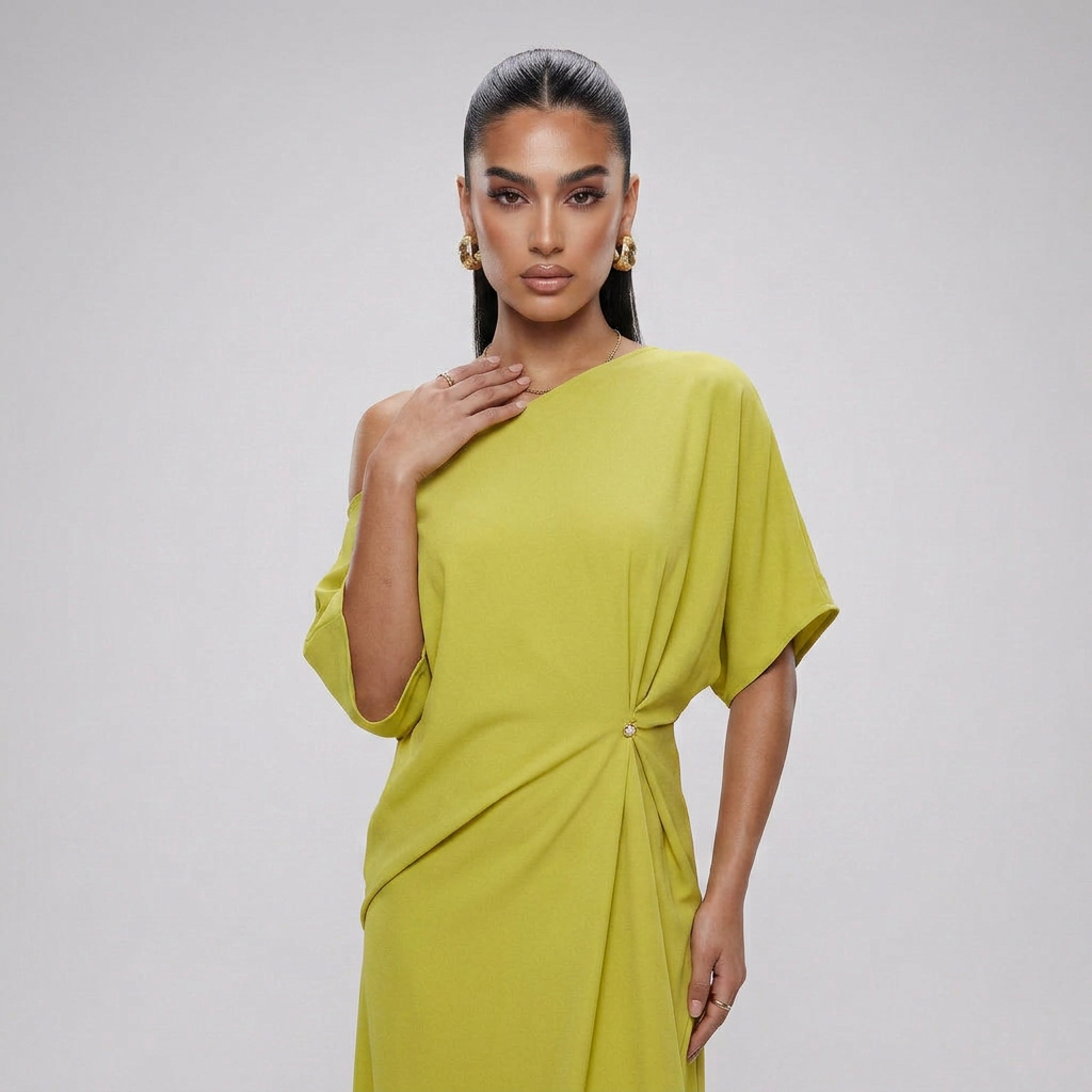 Camila- Vestido asimétrico elegante