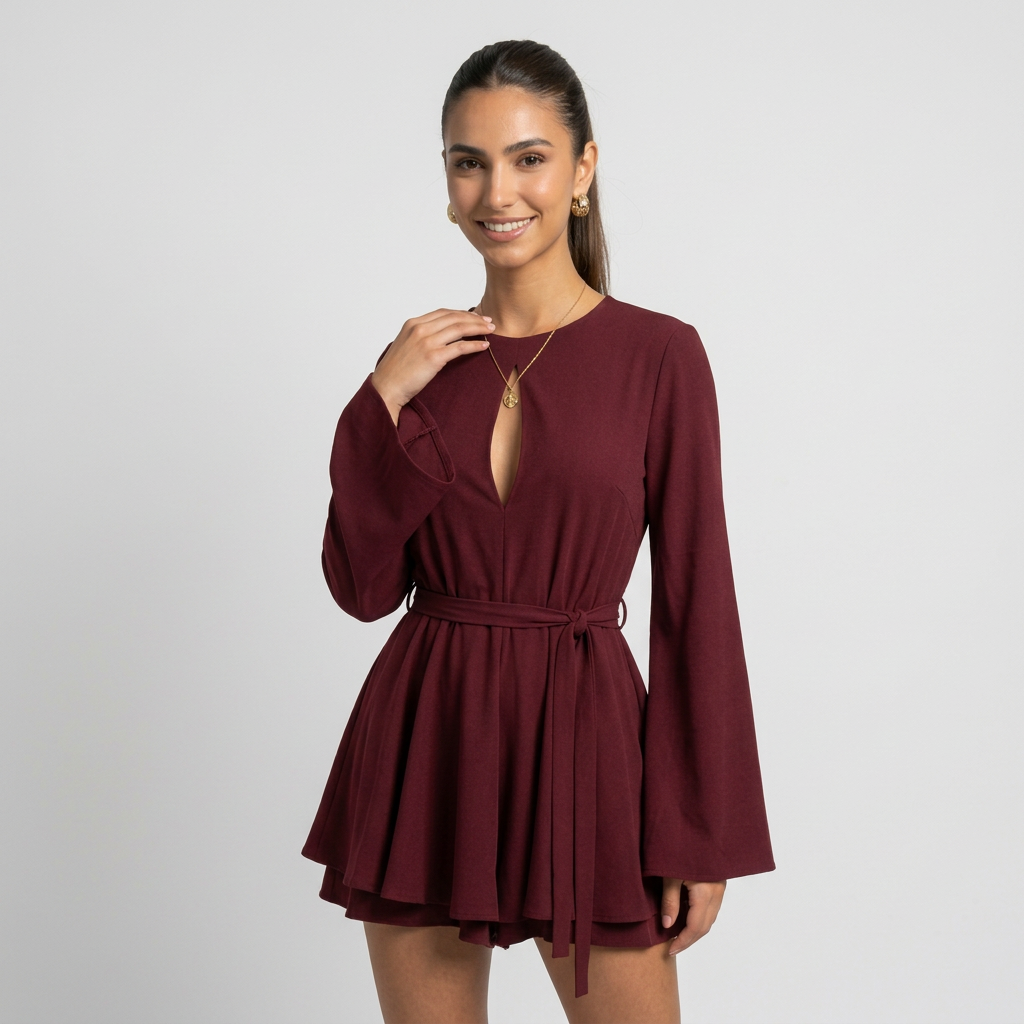 Magui- Mono elegante con mangas anchas