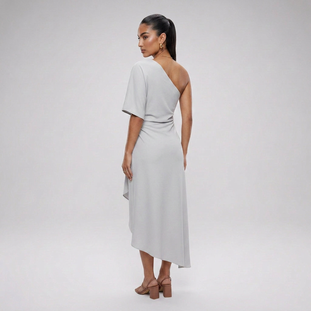 Camila- Vestido asimétrico elegante