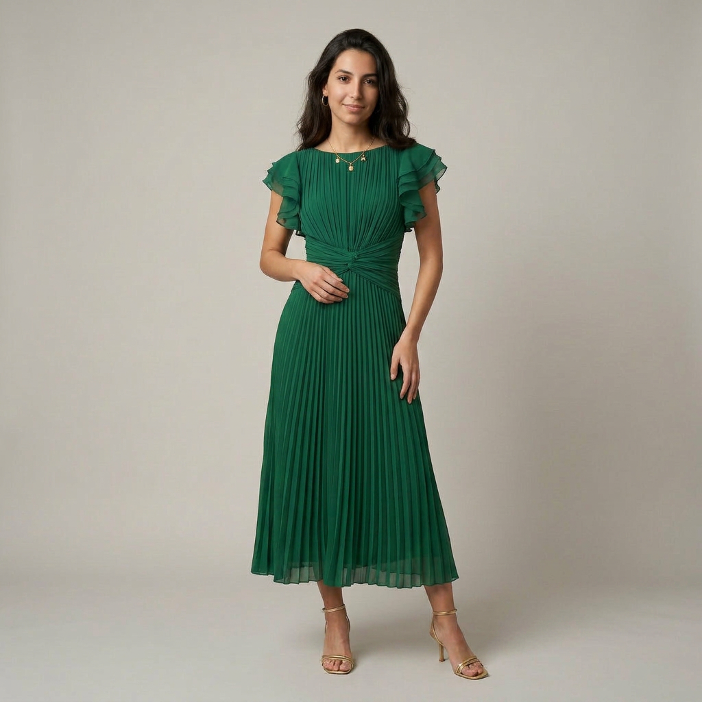 Gloria- Vestido con caída elegante