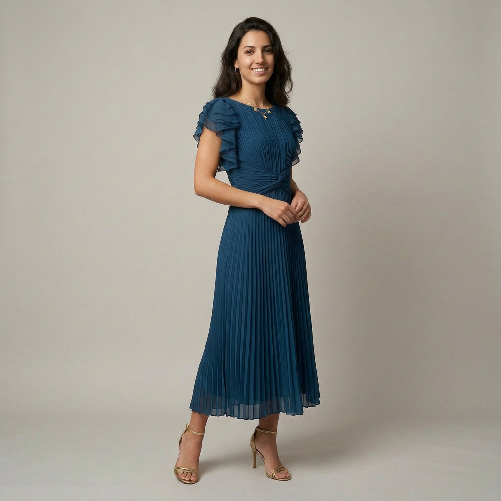 Gloria- Vestido con caída elegante