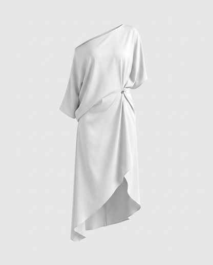 Camila- Vestido asimétrico elegante