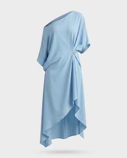 Camila- Vestido asimétrico elegante