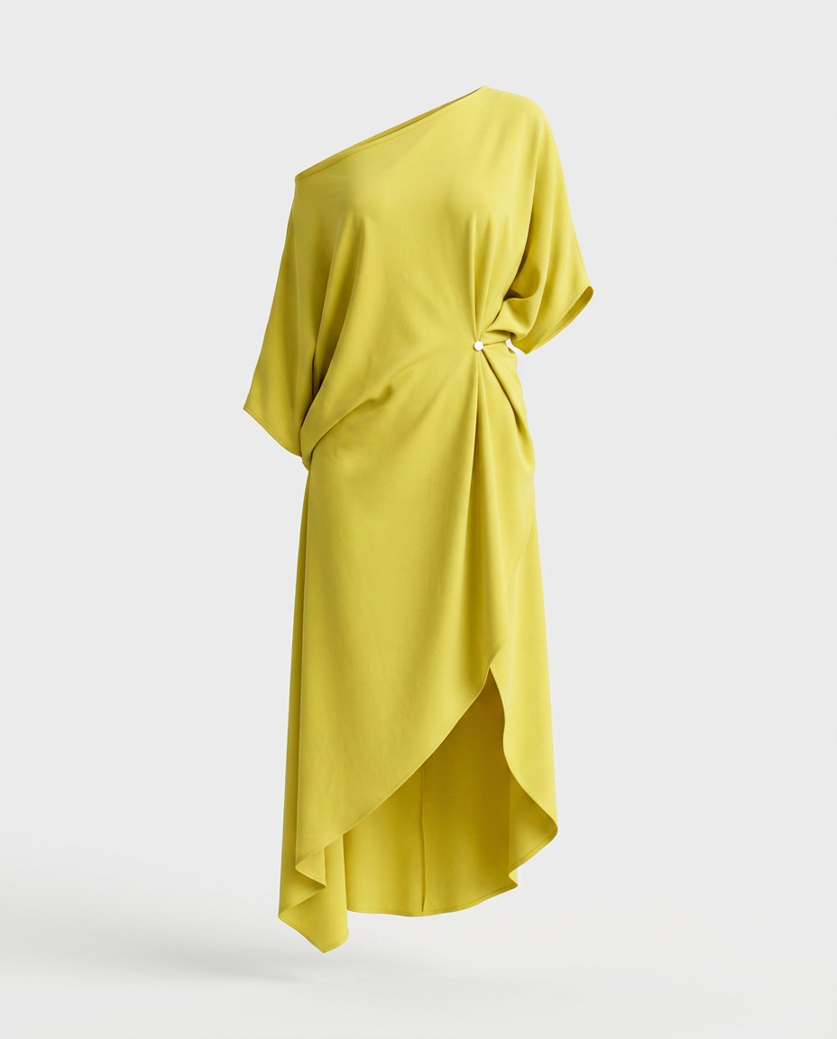 Camila- Vestido asimétrico elegante
